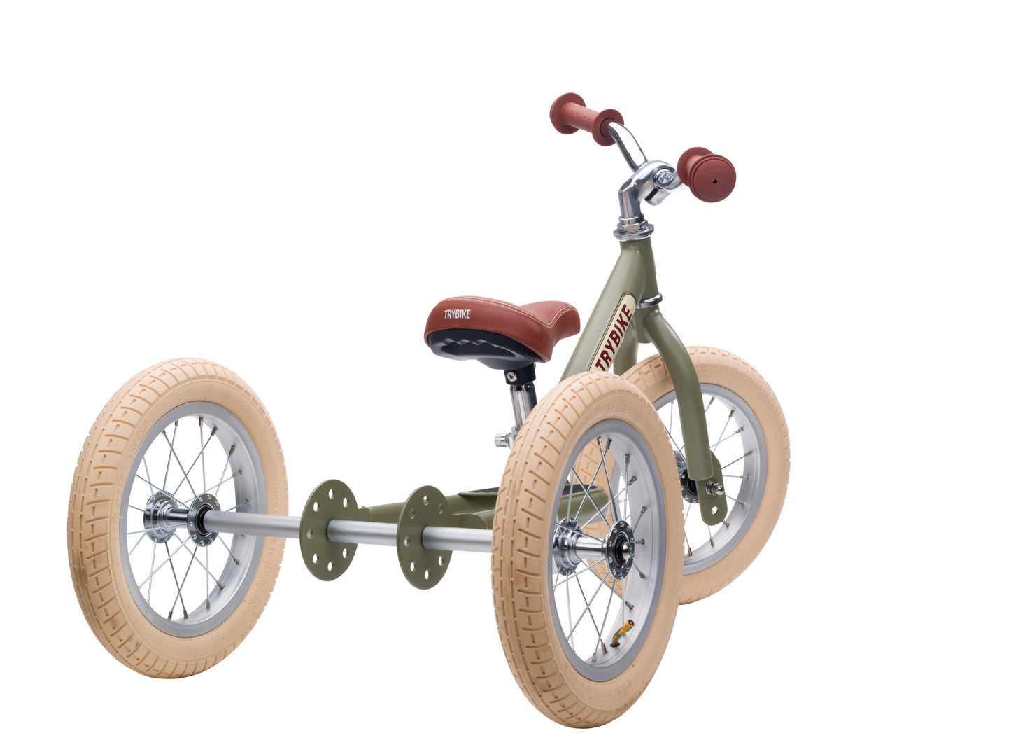 Trybike Draisienne évolutive 2 en 1 enfant 1-6 ans – Version tricycle 3 roues – Vert