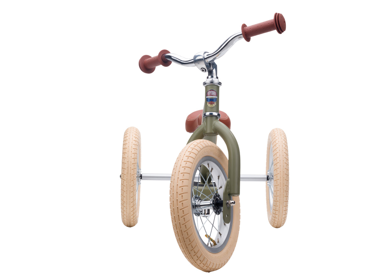 Trybike vert vintage en version tricycle 3 roues