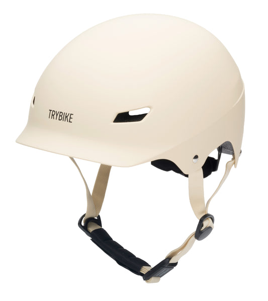 Casque enfant Trybike taille S/M Crème