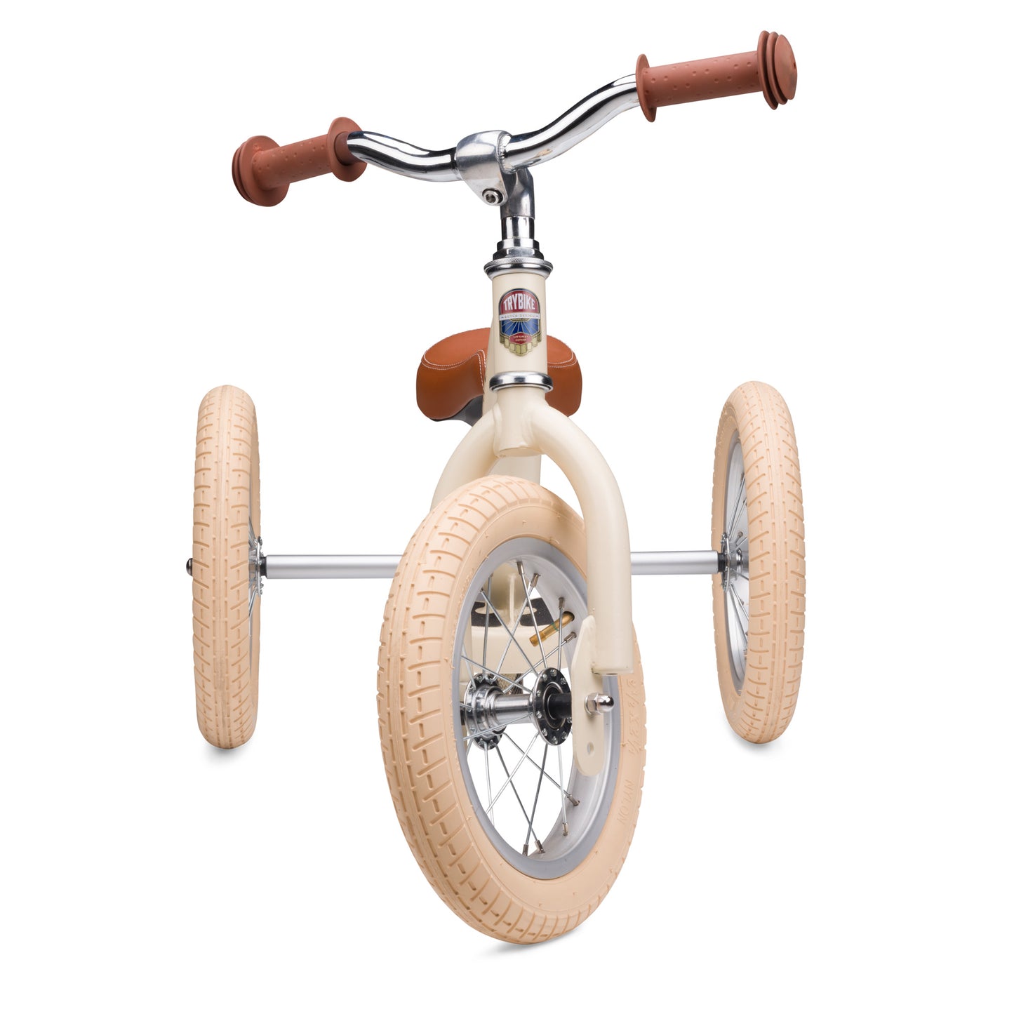 Trybike Draisienne évolutive 2 en 1 enfant 1-6 ans – Version tricycle 3 roues – crème