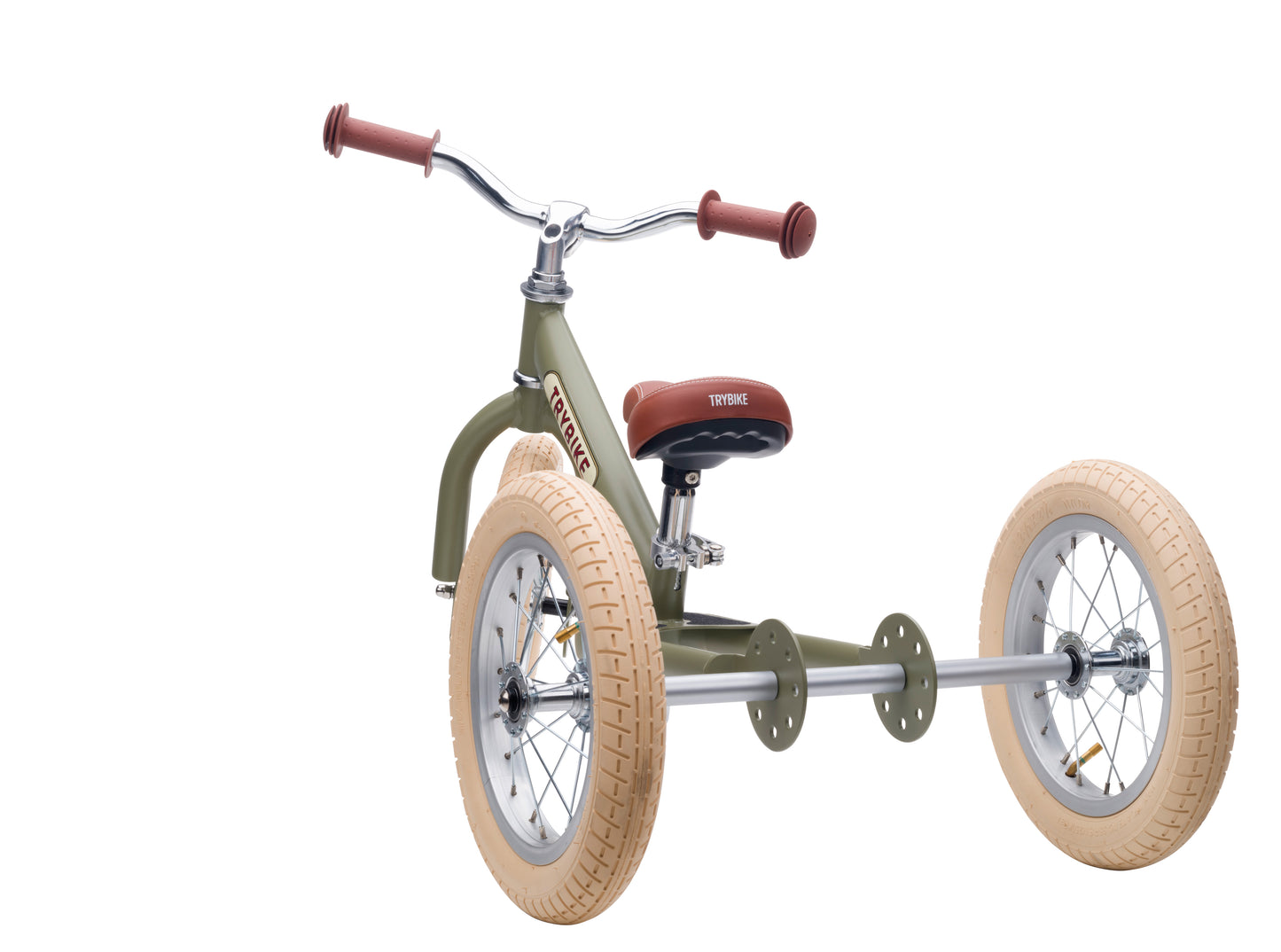 Trybike Draisienne évolutive 2 en 1 enfant 1-6 ans – Version tricycle 3 roues – Vert