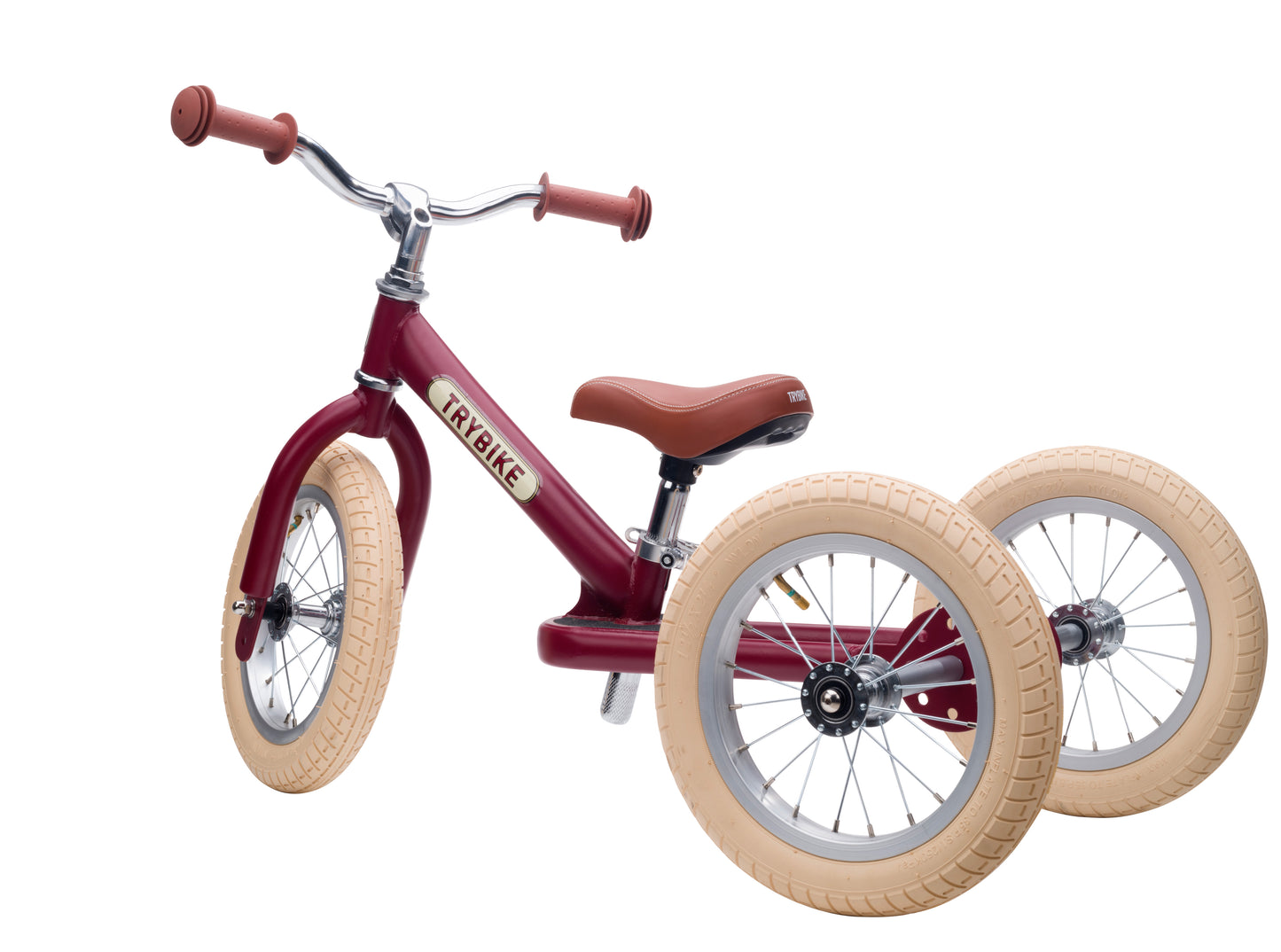 Trybike Draisienne évolutive 2 en 1 enfant 1-6 ans – Version tricycle 3 roues – Rouge