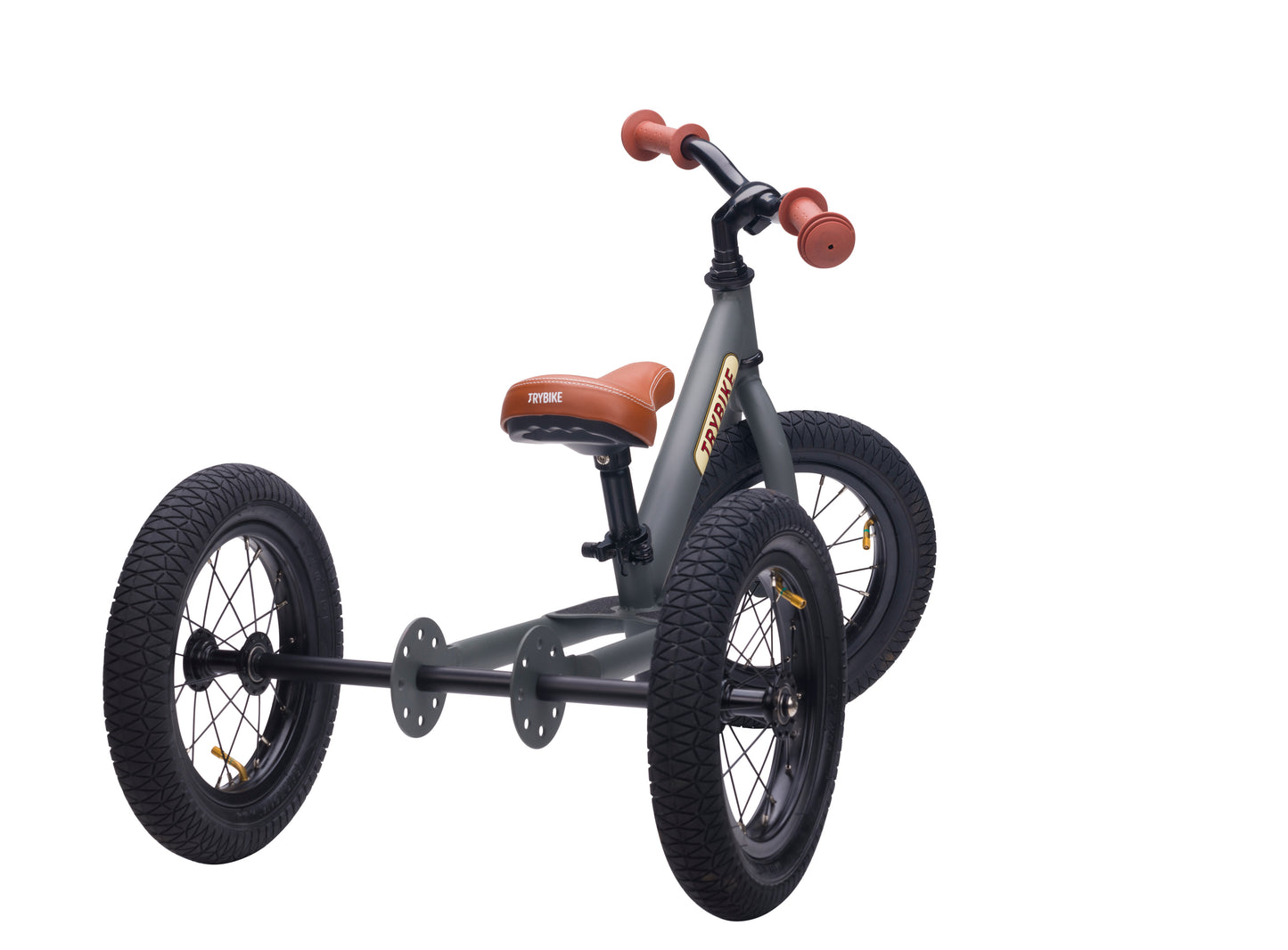 Trybike Draisienne évolutive 2 en 1 enfant 1-6 ans – Version tricycle 3 roues – Anthracite